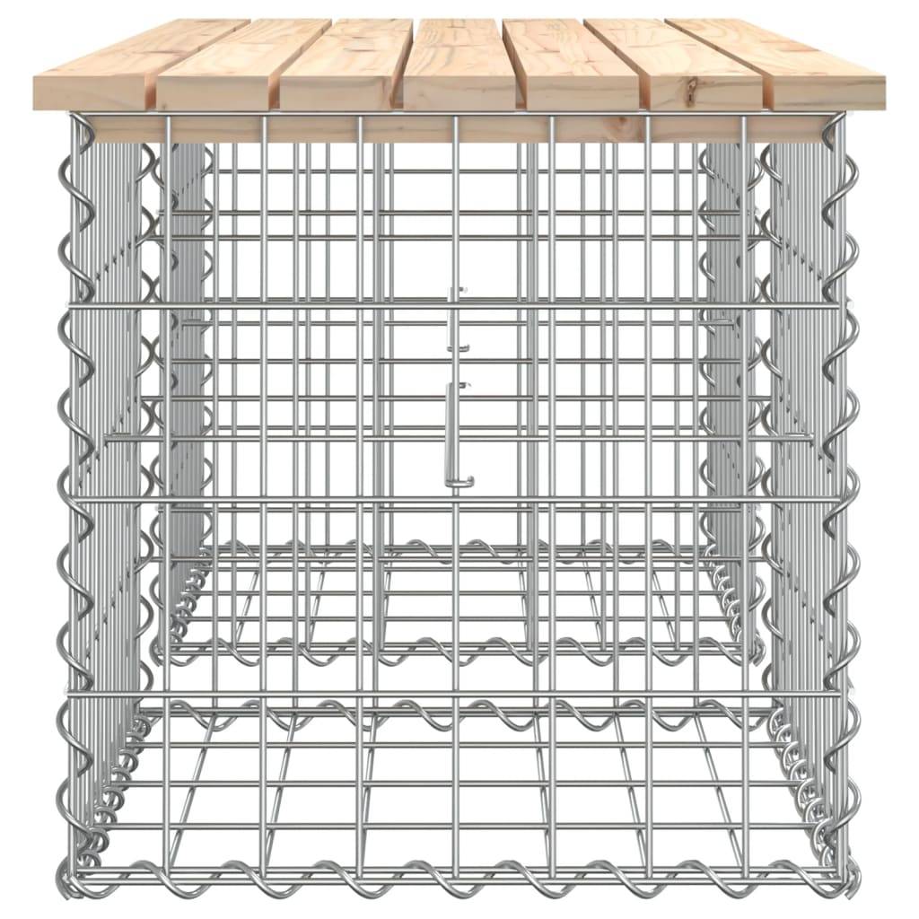 Maison Chic - Banc de jardin - Banc d'extérieur - Banquette design de gabion 103x44x42 cm bois massif de pin - Imagen 4