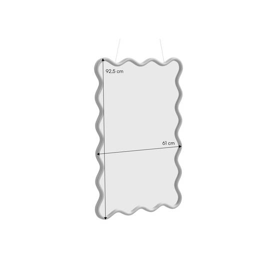 sweeek - Miroir organique bois d'hévéa 92.5cm noyer - Ruby | sweeek - Image 4