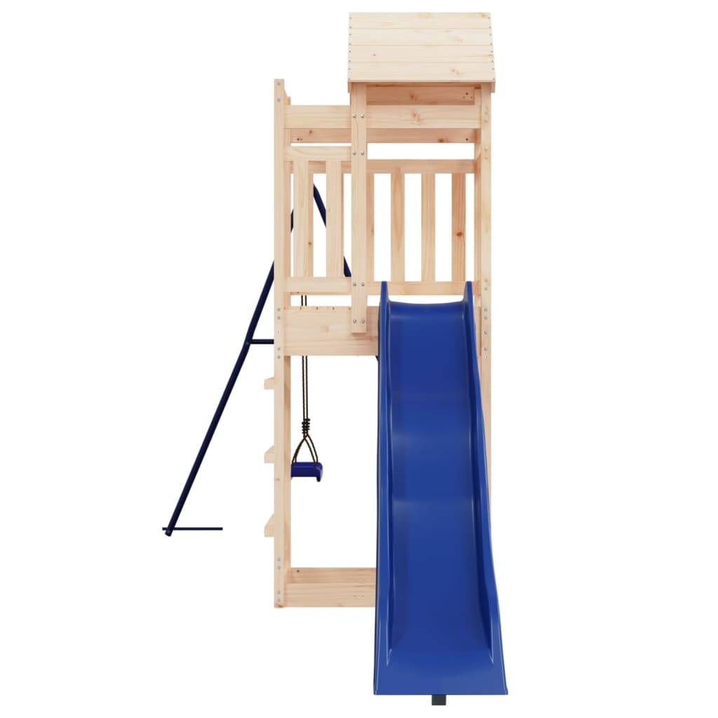 Helloshop26 - Aire de jeux d'extérieur balançoires toboggan portiques robuste jeux jardin 422 x 185 x 238 cm bois de pin massif - Imagen 5
