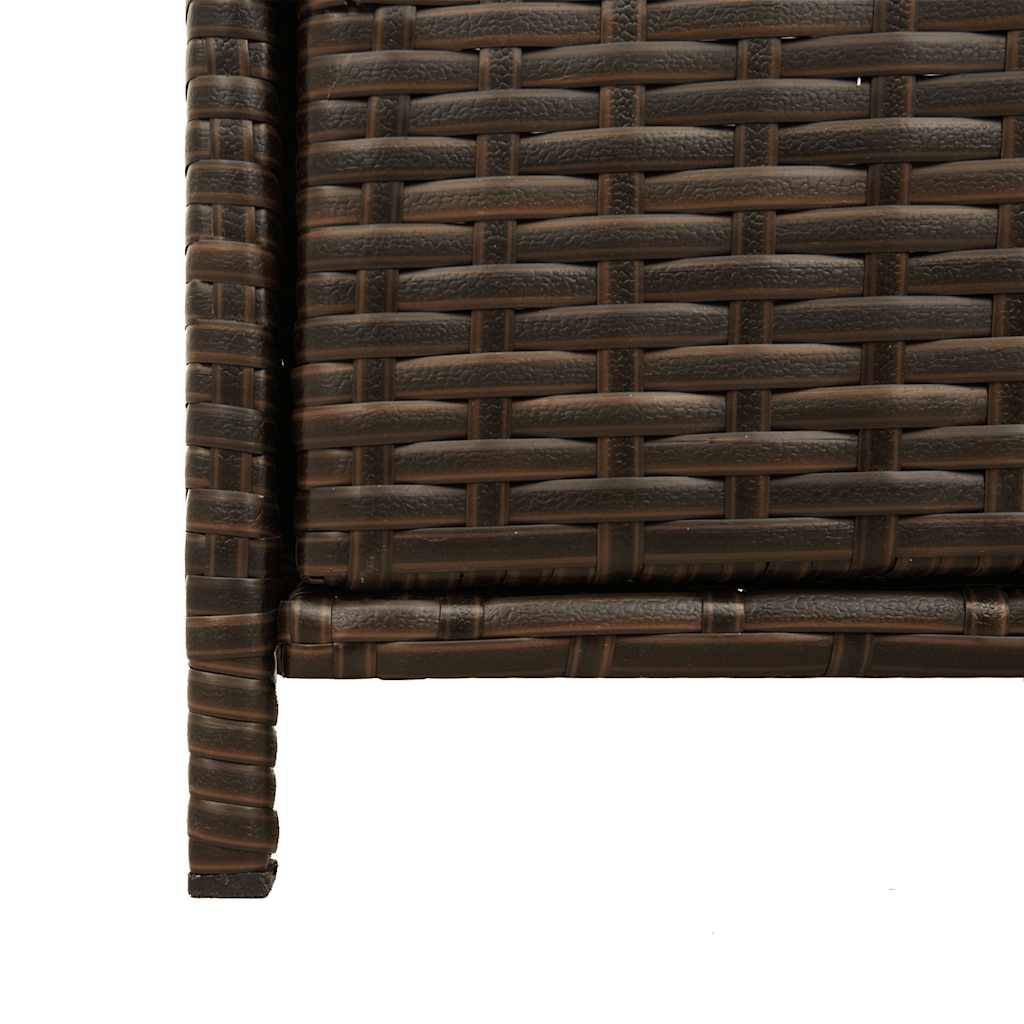 Buffet de Rangement Extérieur Résine Tressée Bas pour Jardin Balcon Marron 83x45x76 cm – ComfortXL Outdoor Living - Image 4