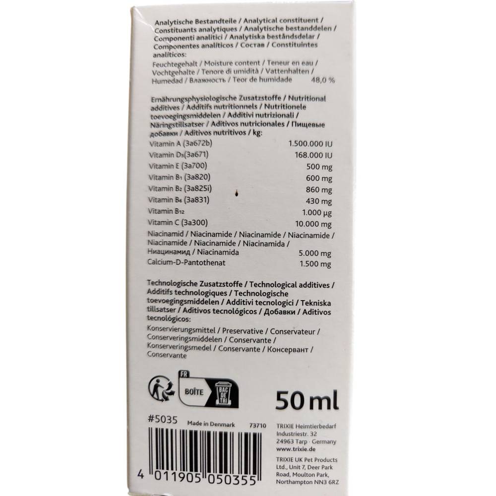 Trixie - Trixie - Multi-Vital 50ml oiseaux - Imagen 3
