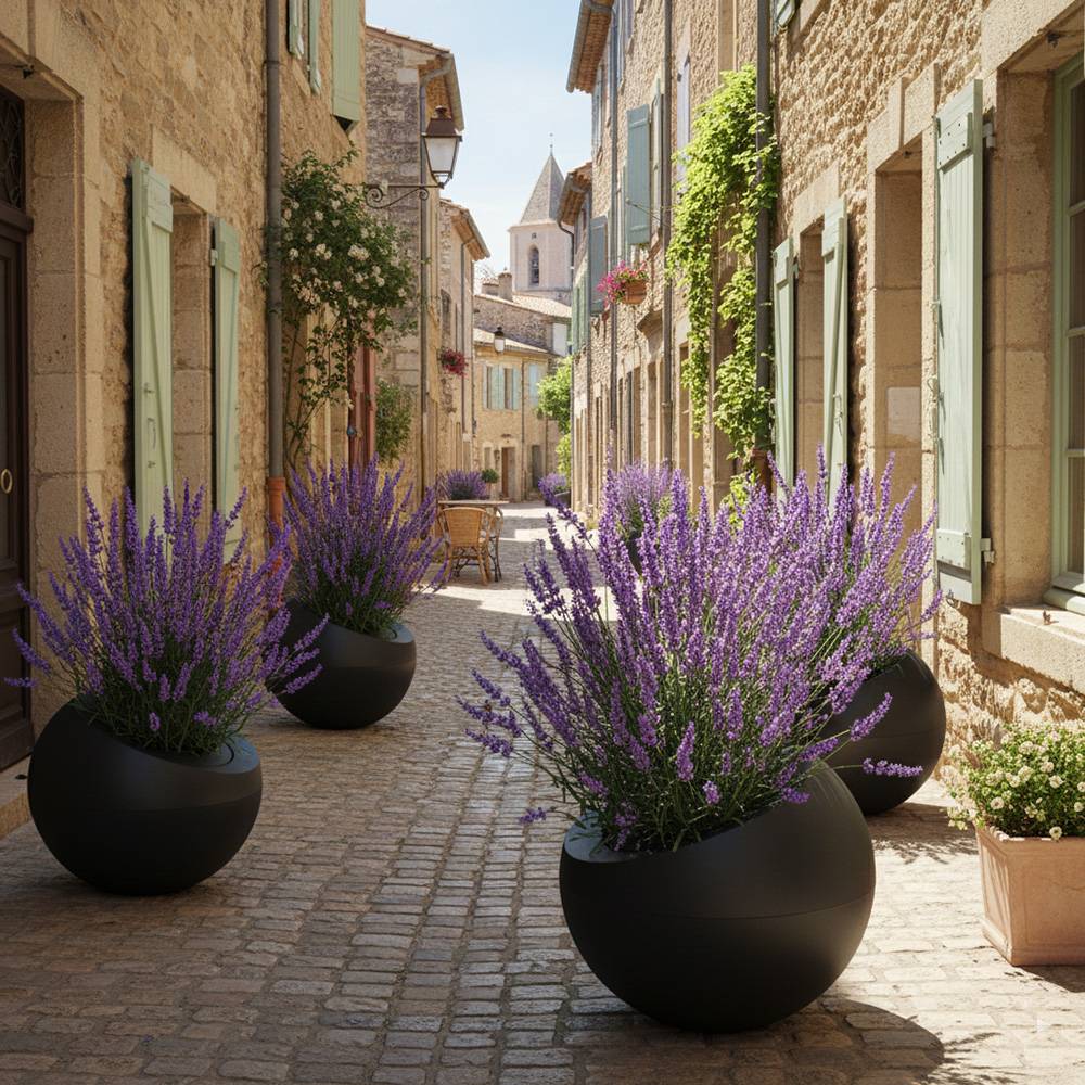 Pot de fleurs dolce vita 300l - plast'up rotomoulage - Image 3