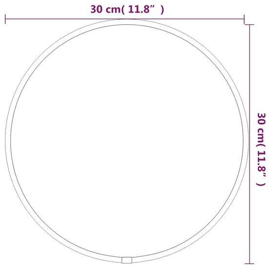 Maison Chic - Miroir mural - Miroir décoratif Argenté Ø 30 cm Rond - Image 6