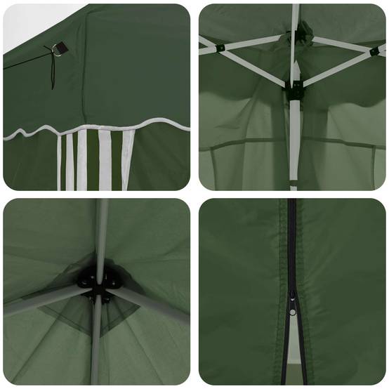 ComfortXL - Tente de réception pliante Oxford jardin hauteur réglable 2x2m verte - ComfortXL Outdoor Living - Image 2