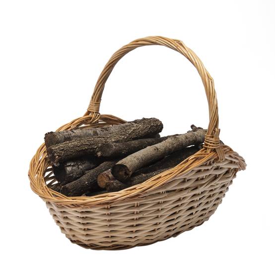 Panier à bûches en osier WERKA PRO - 50 x 30 x H. 8/20 cm - Image 5