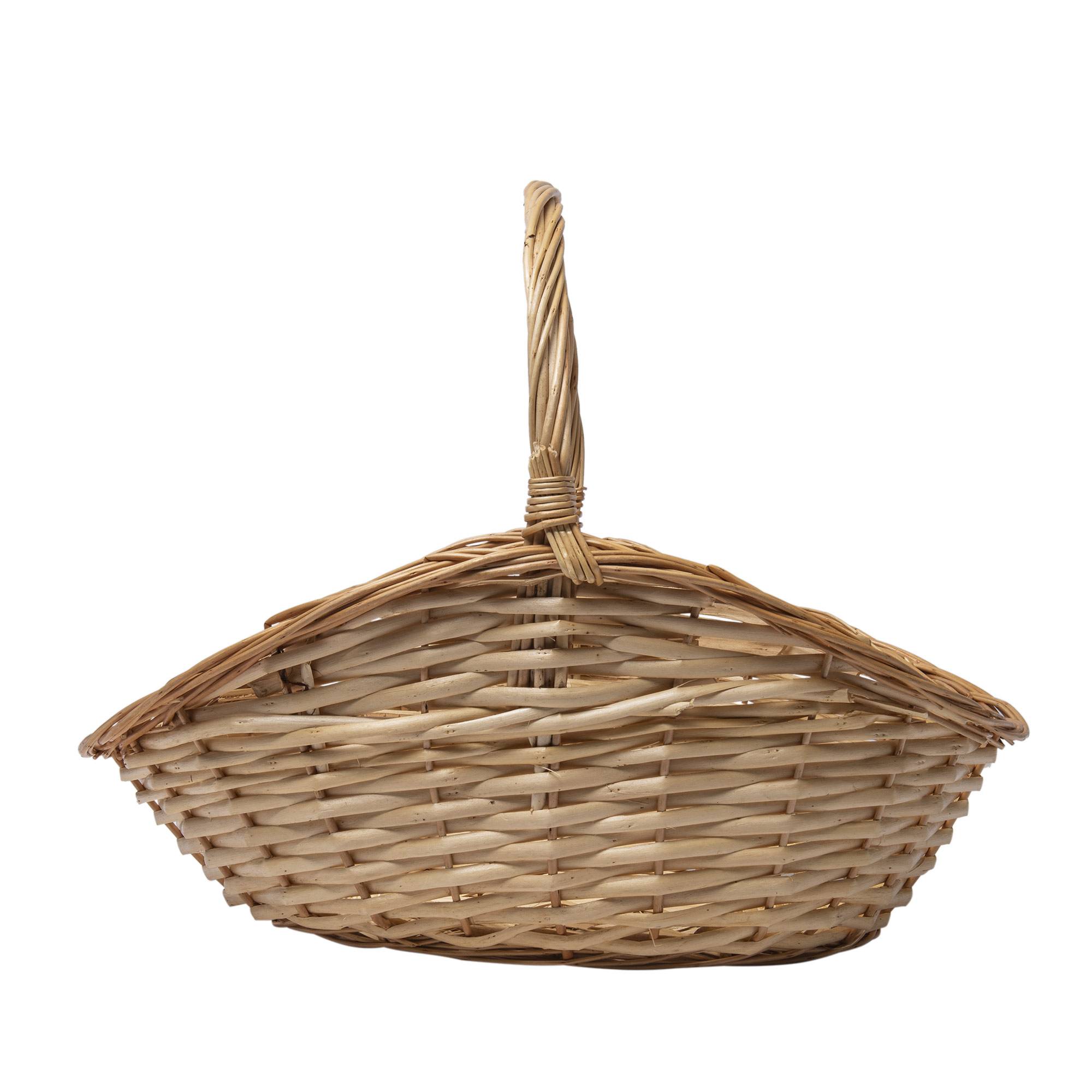 Panier à bûches en osier WERKA PRO - 50 x 30 x H. 8/20 cm - Image 2