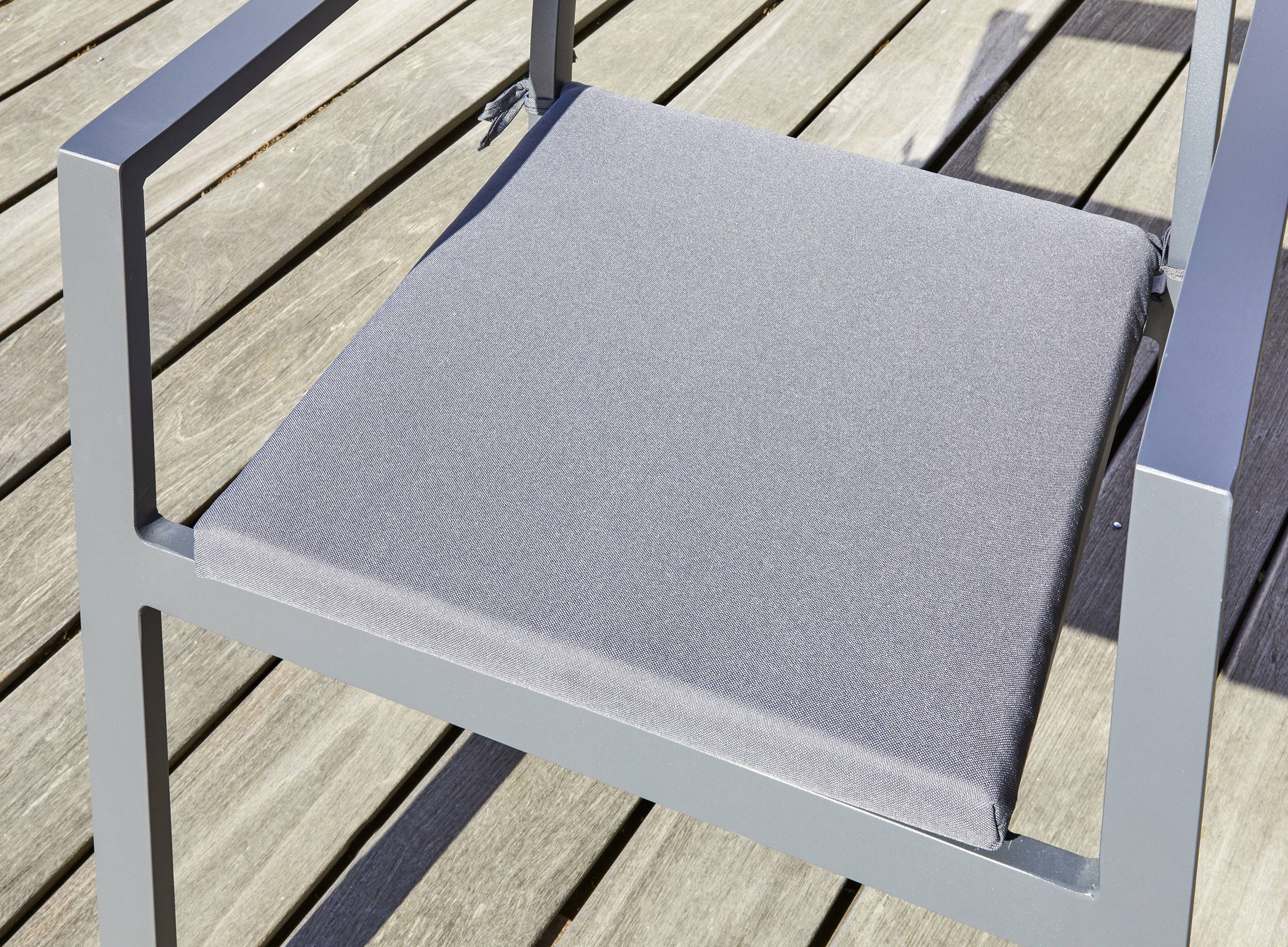 Dcb Garden - Fauteuil de jardin empilable en aluminium  - Gris anthracite - PELOSA - Image 6