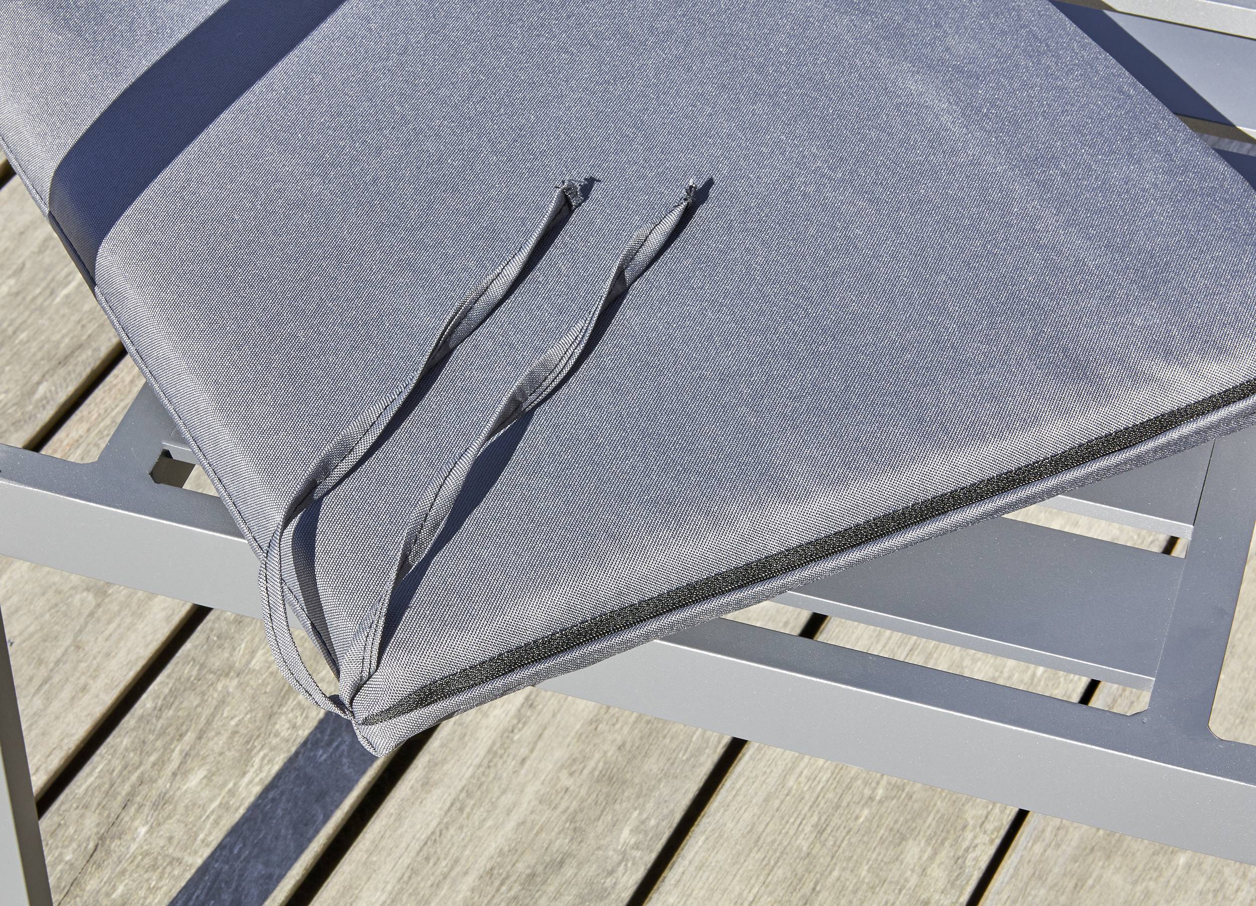 Dcb Garden - Fauteuil de jardin empilable en aluminium  - Gris anthracite - PELOSA - Image 3