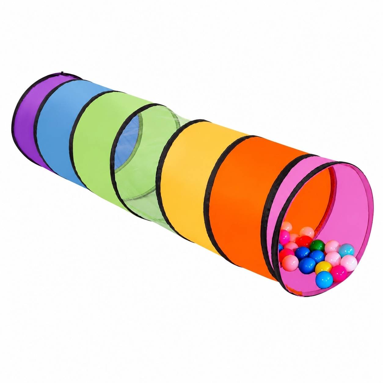 Tunnel de Jeu Pop-Up Pliable Intérieur Extérieur Pour Enfants et Animaux