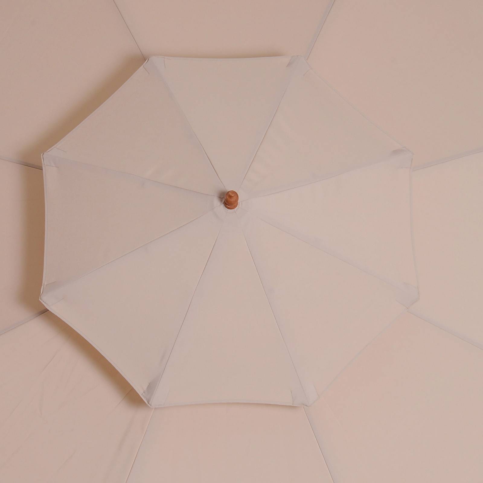Parasol Bois Beige 265x265x264 cm - Image 6