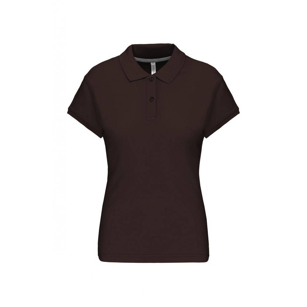 Polo de travail femme Kariban 100% coton Chocolat 3XL - Image 1