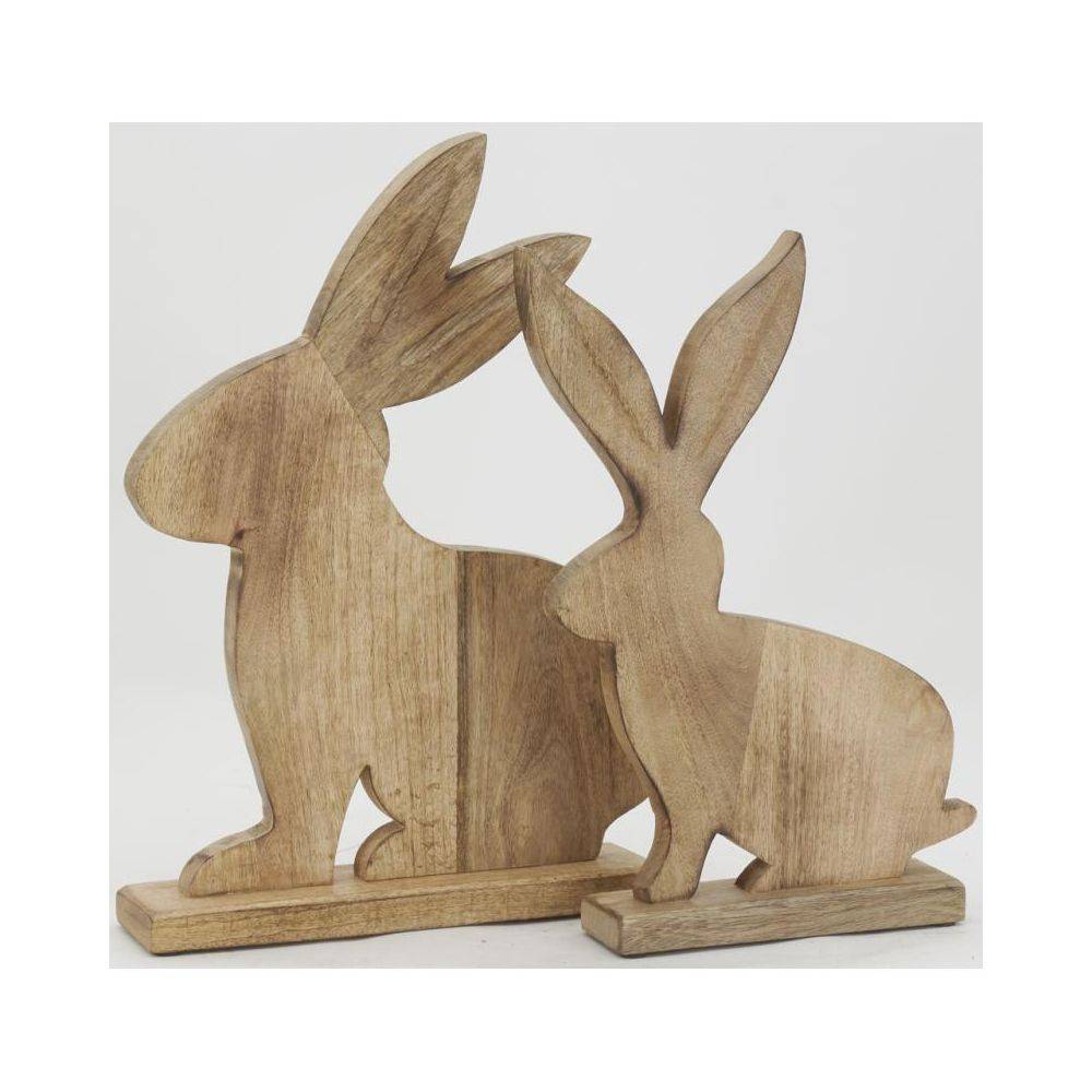 Aubry Gaspard - Décors lapins en manguier naturel (lot de 2) - Imagen 2