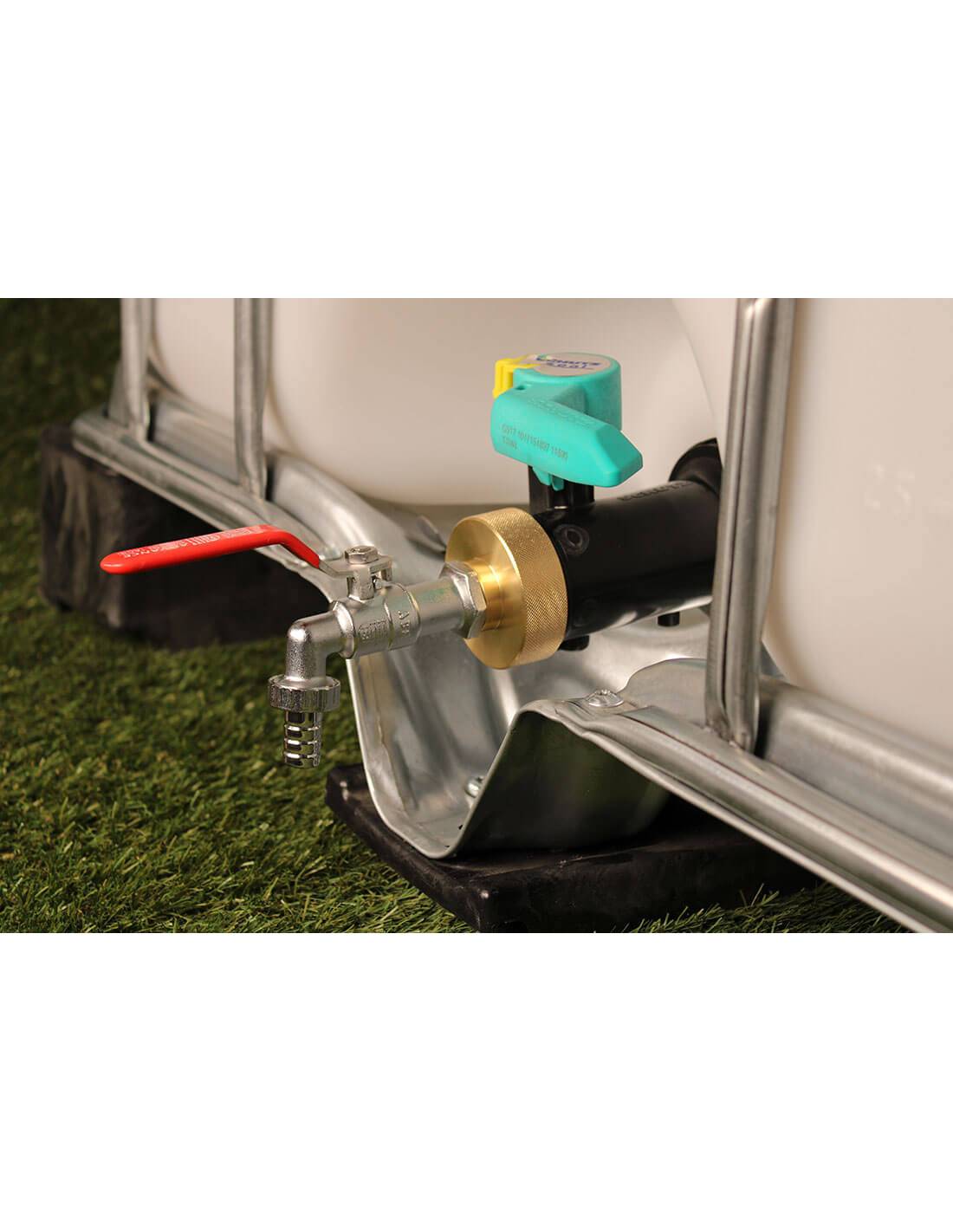 Raccord cuve eau S60X6 Laiton - Robinet laiton chromé 15 mm - Imagen 2