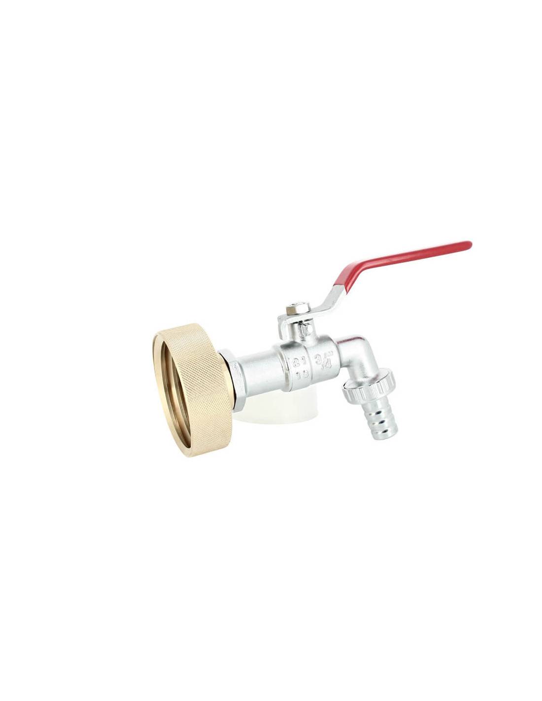 Raccord cuve eau S60X6 Laiton - Robinet laiton chromé 15 mm - Imagen 3