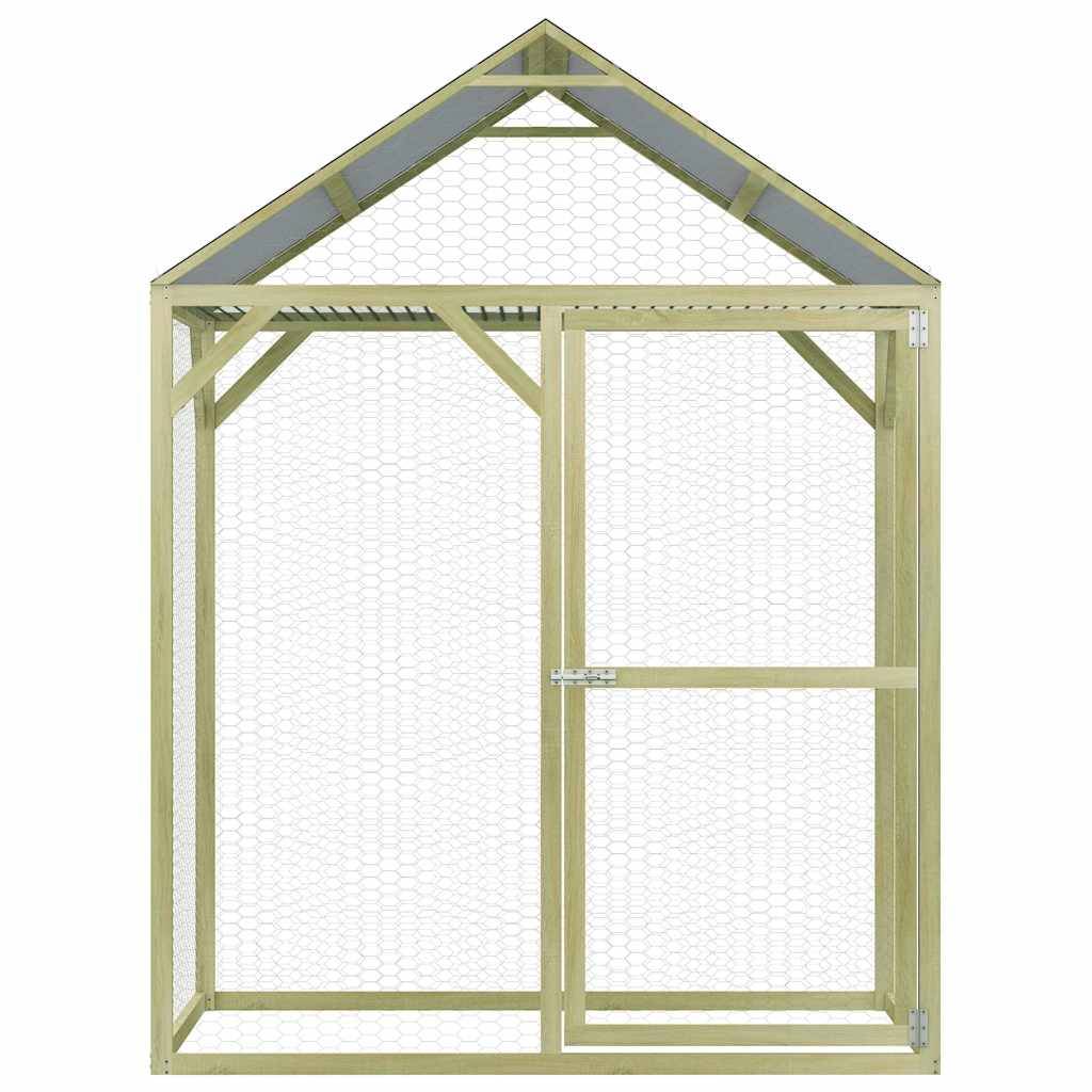 Vidaxl - Poulailler 1,5x1,5x2 m Pinède imprégnée vidaXL 278399 - Imagen 2