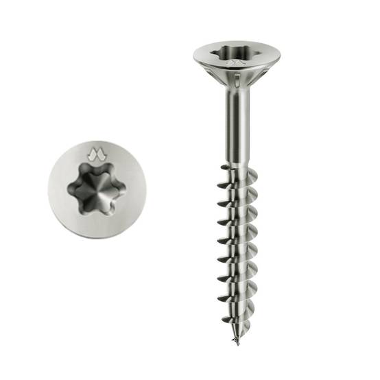 Vis à bois MUSTAD Panelvit - Torx - Ø4x50 mm - Filetage partiel fraisante - Boite de 500 - PFACXP400500C8C - Image 1