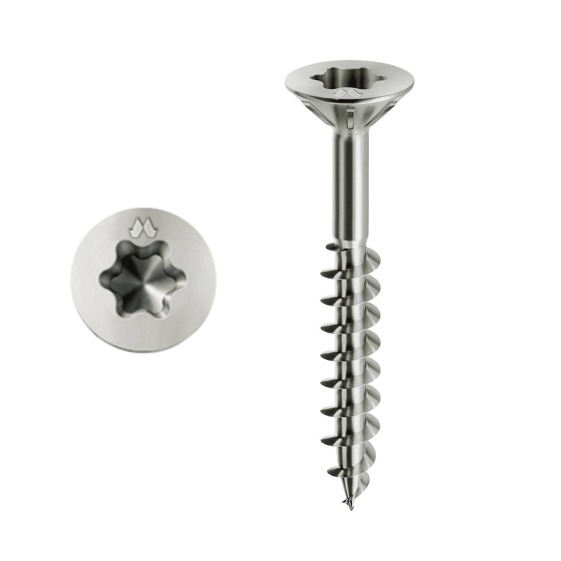 Vis à bois MUSTAD Panelvit - Torx - Ø4x50 mm - Filetage partiel fraisante - Boite de 500 - PFACXP400500C8C