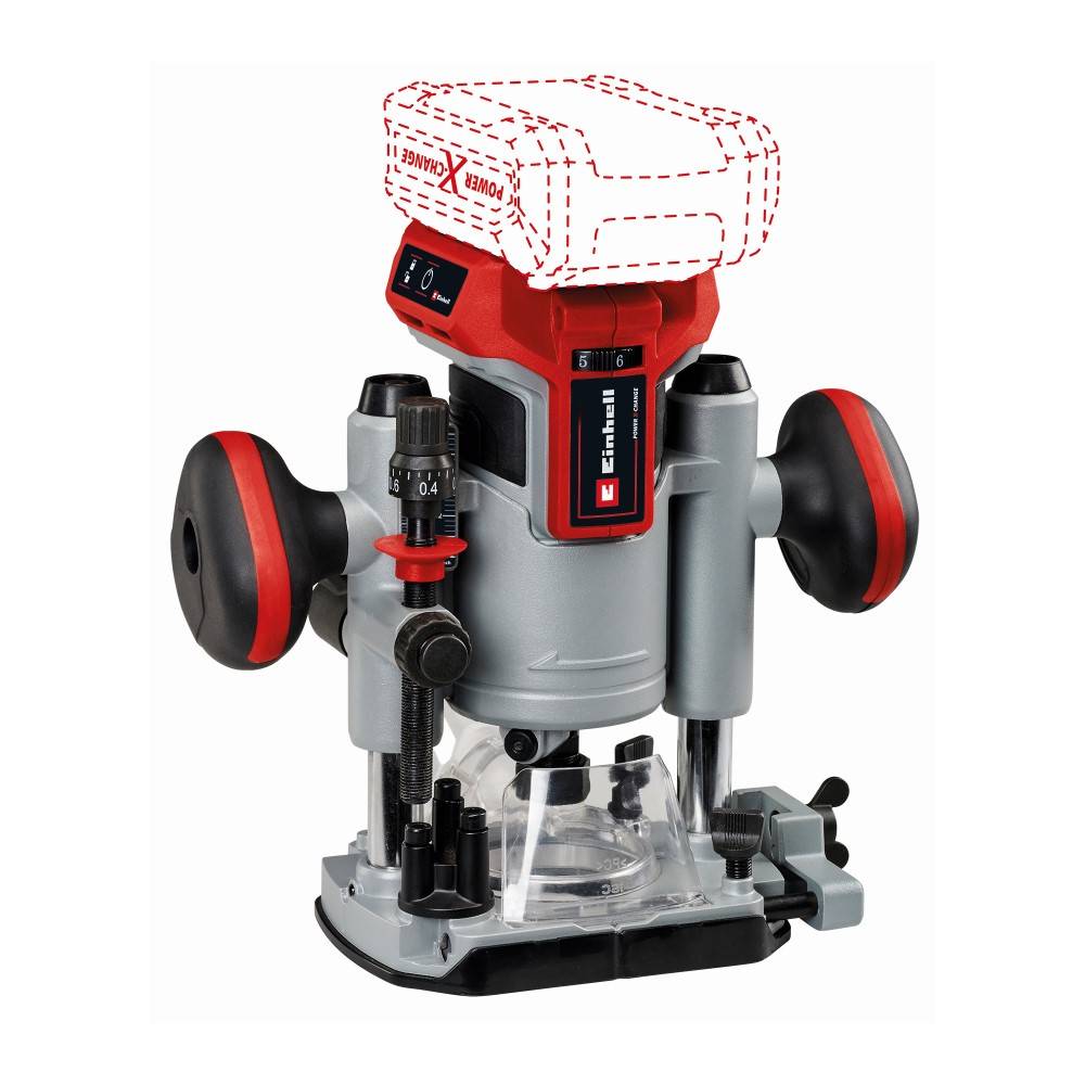 Einhell - Défonceuse sans fil TP-RO 18 Li BL - Solo + accessoires - sans batterie Einhell
