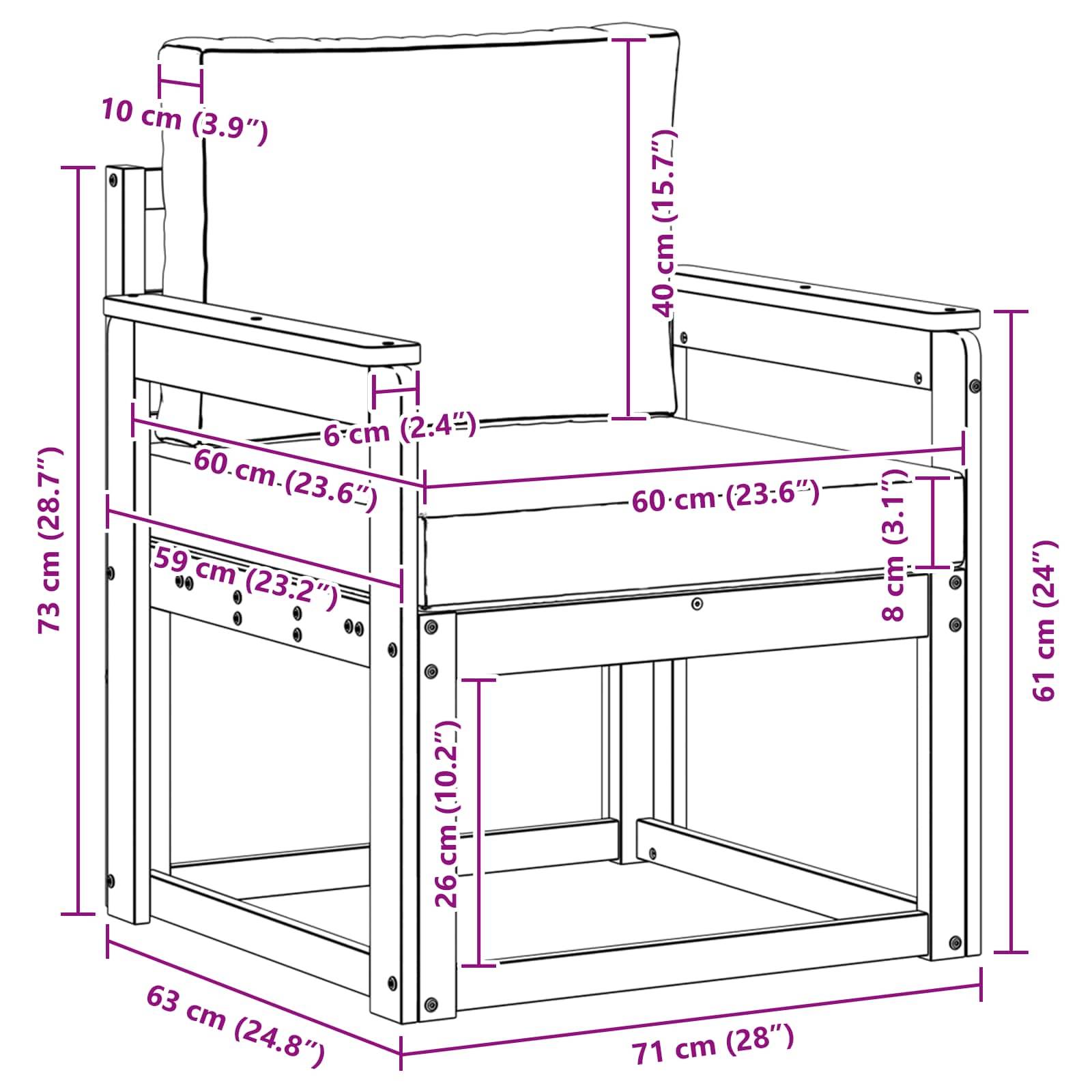 Prolenta Premium - Banc de jardin bois blanc  - Prolenta premium p372.1 - Image 8