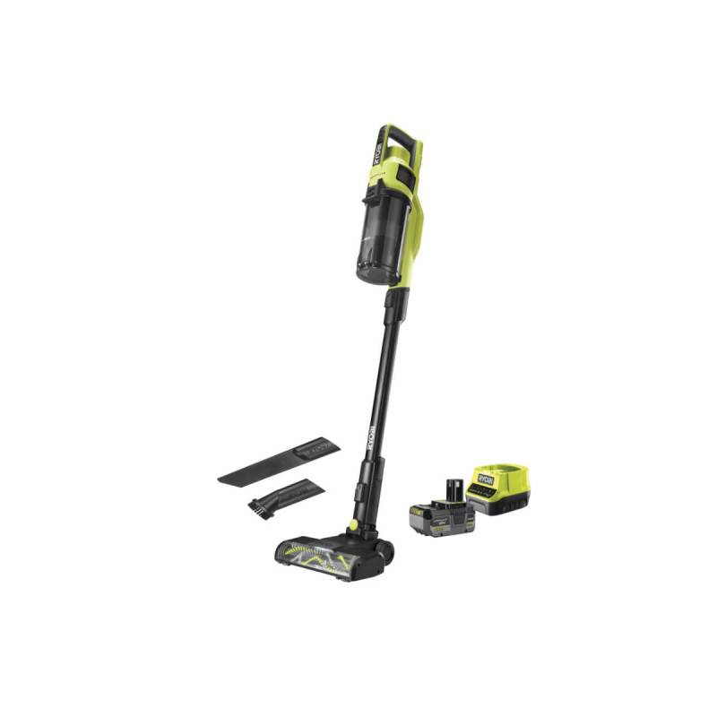 Ryobi - Aspirateur balai RYOBI 18V One+ Brushless - 1 Batterie 4.0 Ah - 1 chargeur rapide - RSV18BL-1C40G