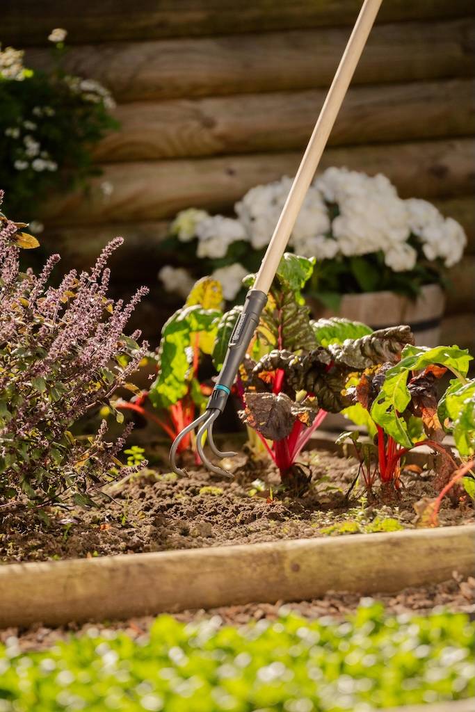 Gardena - Griffe piocheuse 9 cm - PureLine - manche bois FSC et dents acier - Image 5