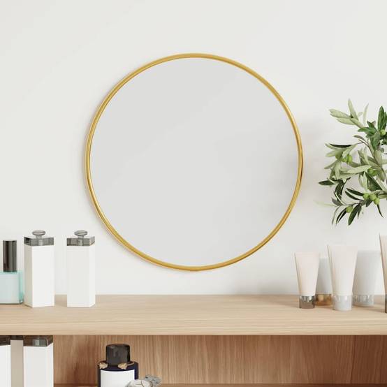 Maison Chic - Miroir mural - Miroir décoratif Doré Ø 30 cm Rond - Image 1