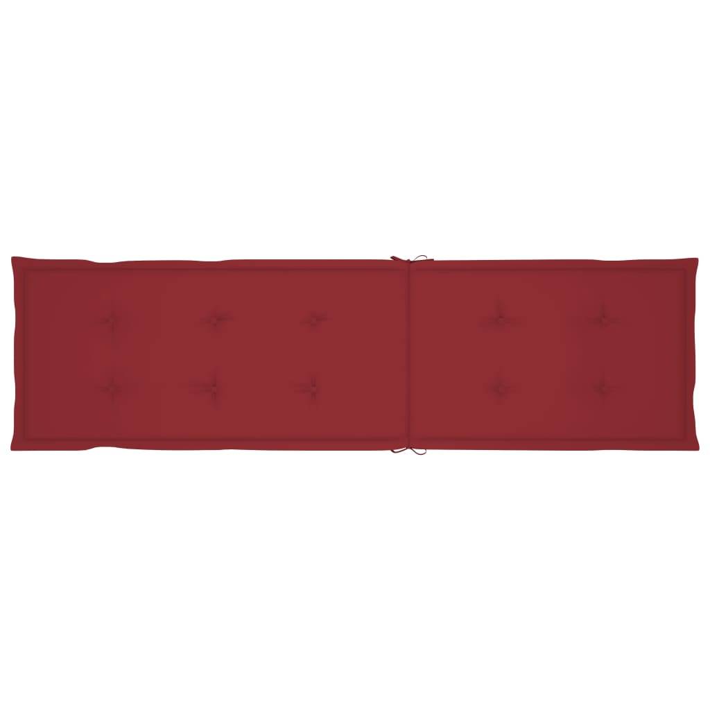 Helloshop26 - Transat chaise longue bain de soleil lit de jardin terrasse meuble d'extérieur avec repose-pied et coussin acacia solide - Imagen 7