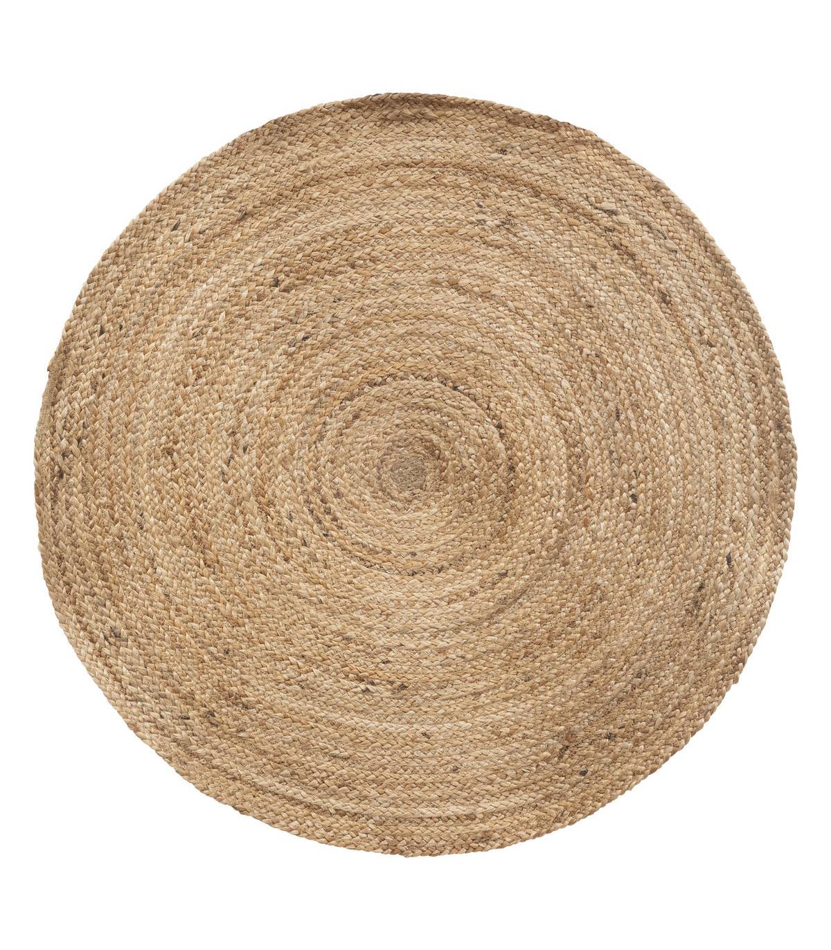 Tapis décoratif en Jute Beige Naturel D 80 cm - Image 1