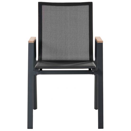 Chaise de jardin Aluminium Noir TIANO - Beliani - Image 4