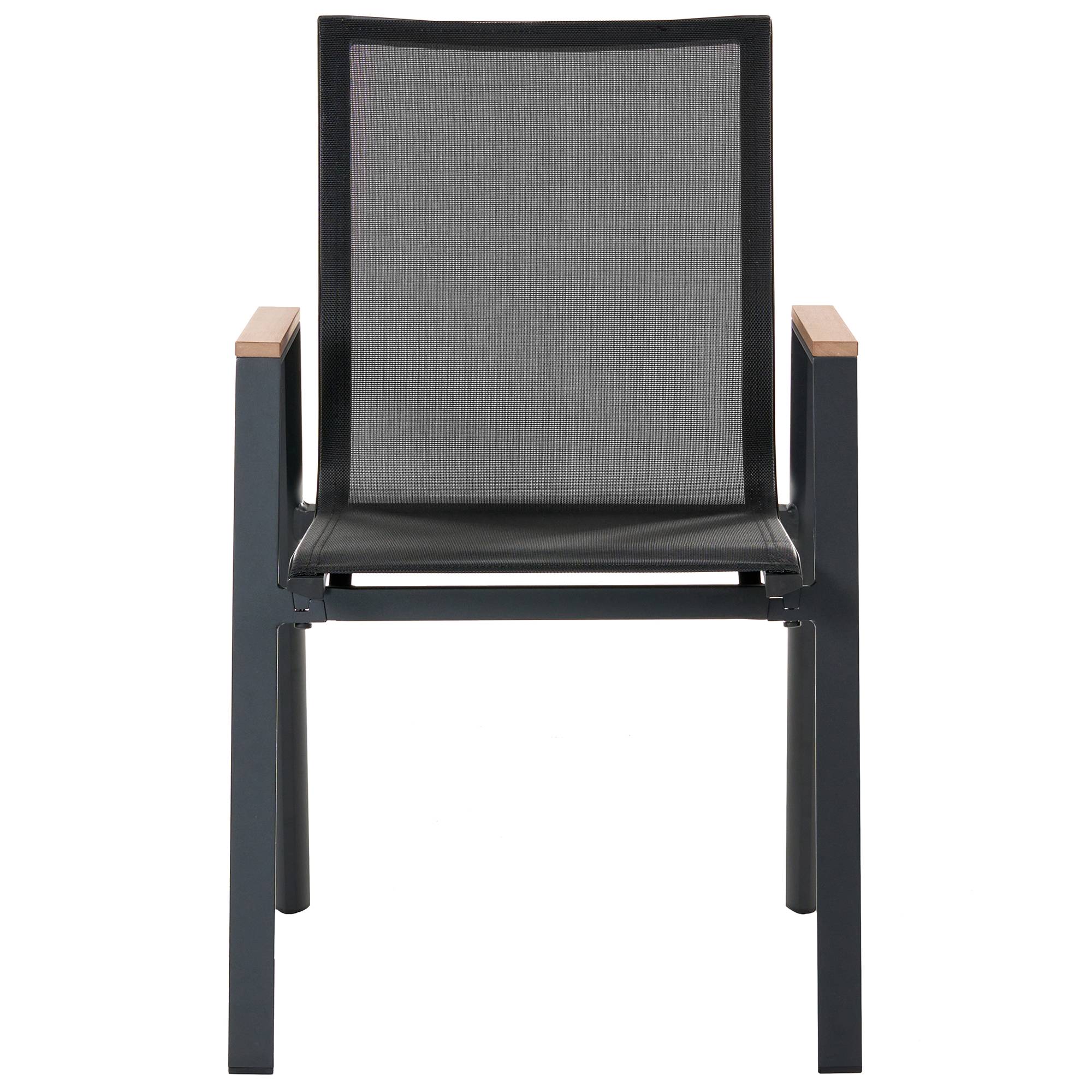Chaise de jardin Aluminium Noir TIANO - Beliani - Image 4
