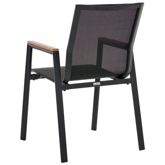Chaise de jardin Aluminium Noir TIANO - Beliani - Image 5