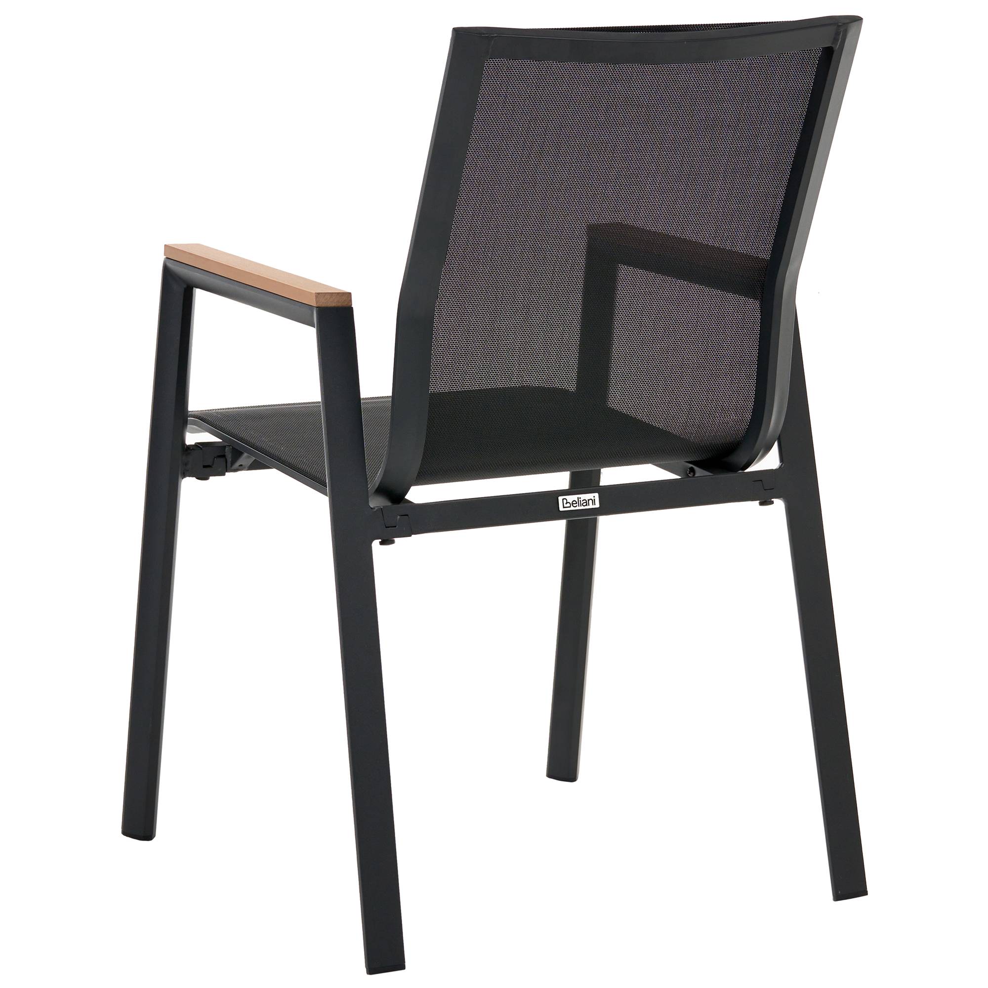 Chaise de jardin Aluminium Noir TIANO - Beliani - Image 5