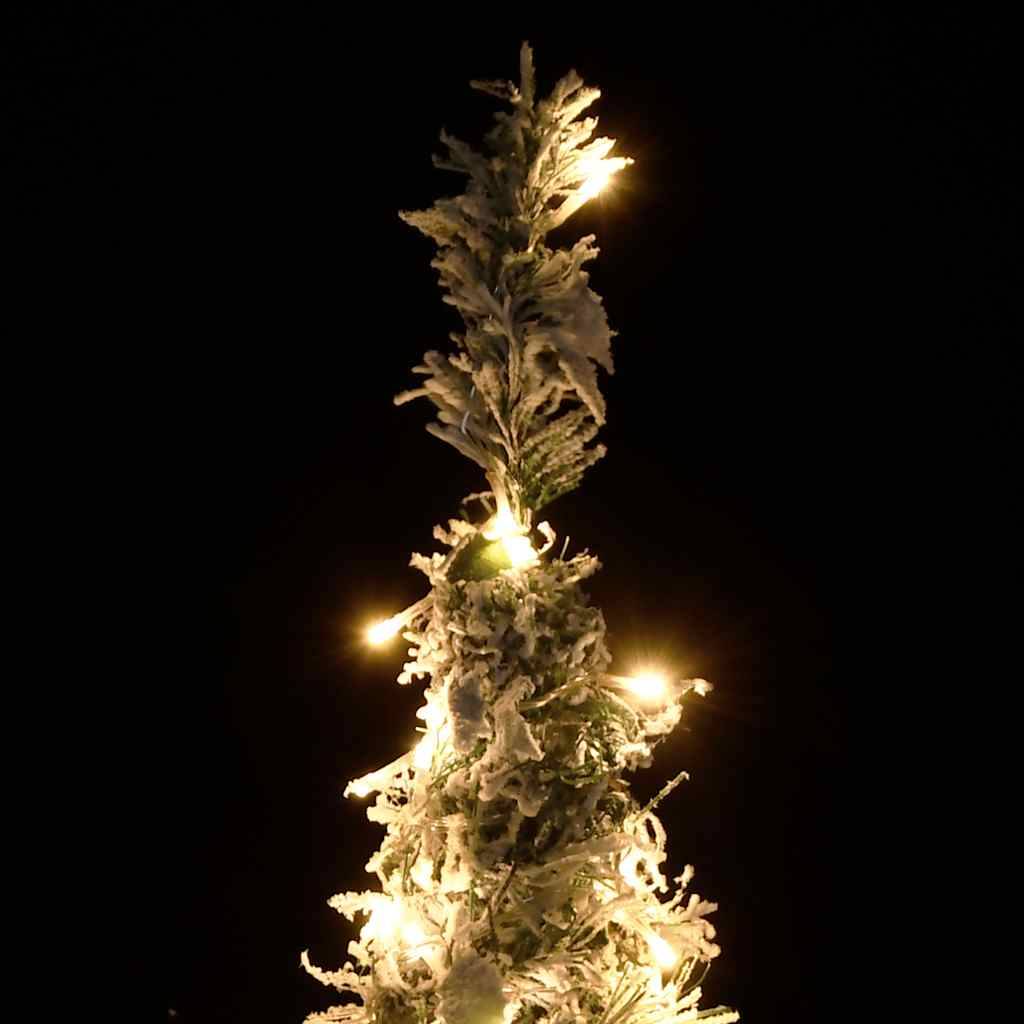 ComfortXL - Sapin de Noël Artificiel Escamotable Floconné Pré-éclairé 100 LED 150 cm – ComfortXL Outdoor Living - Image 3