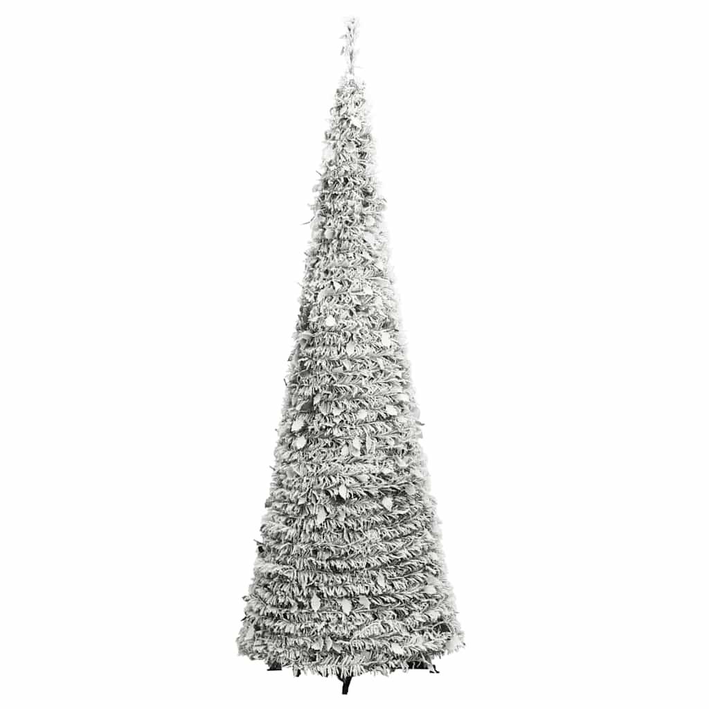 ComfortXL - Sapin de Noël Artificiel Escamotable Floconné Pré-éclairé 100 LED 150 cm – ComfortXL Outdoor Living - Image 6