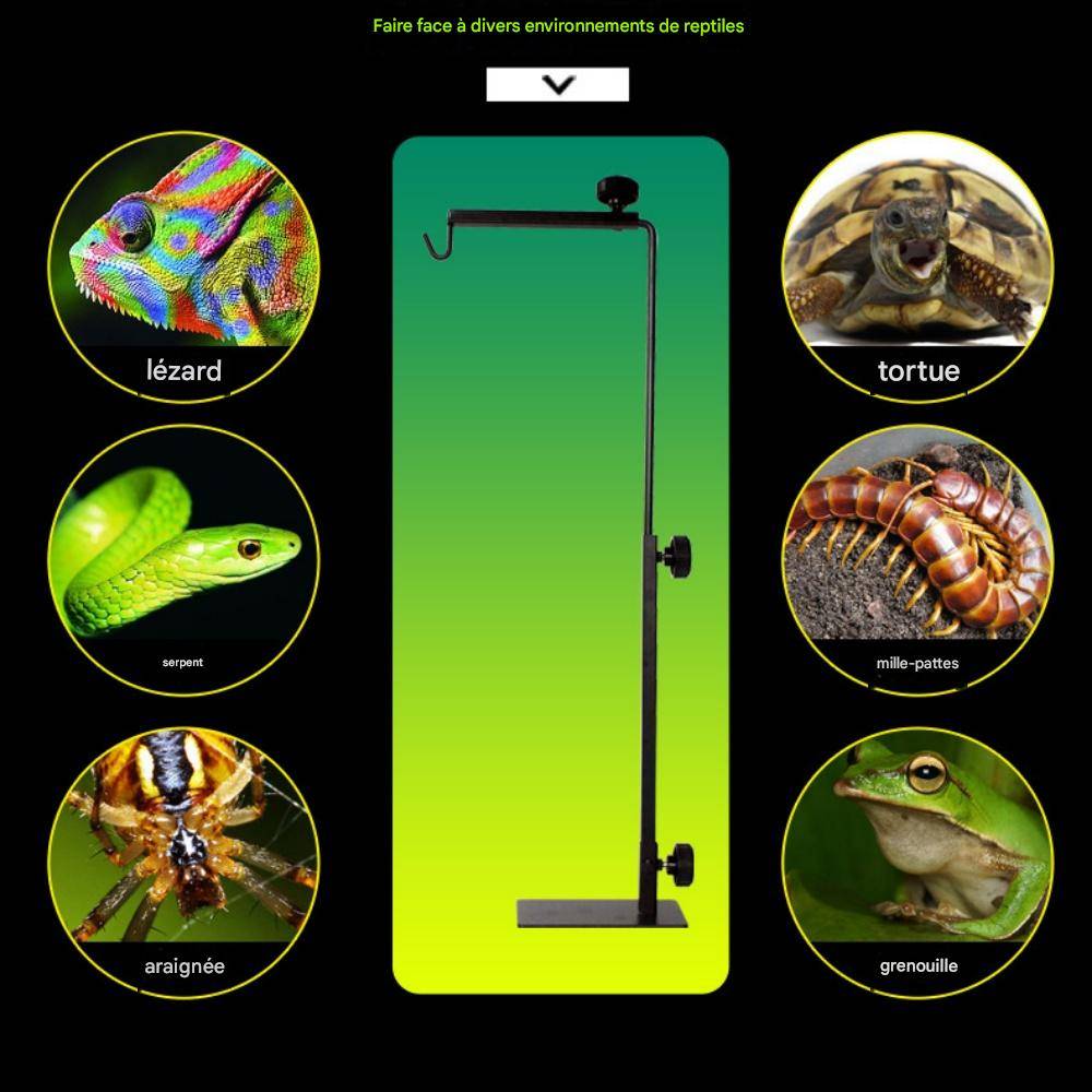 Support de lampe pour reptiles - Raccordement extensible - MCBOSON - Image 4