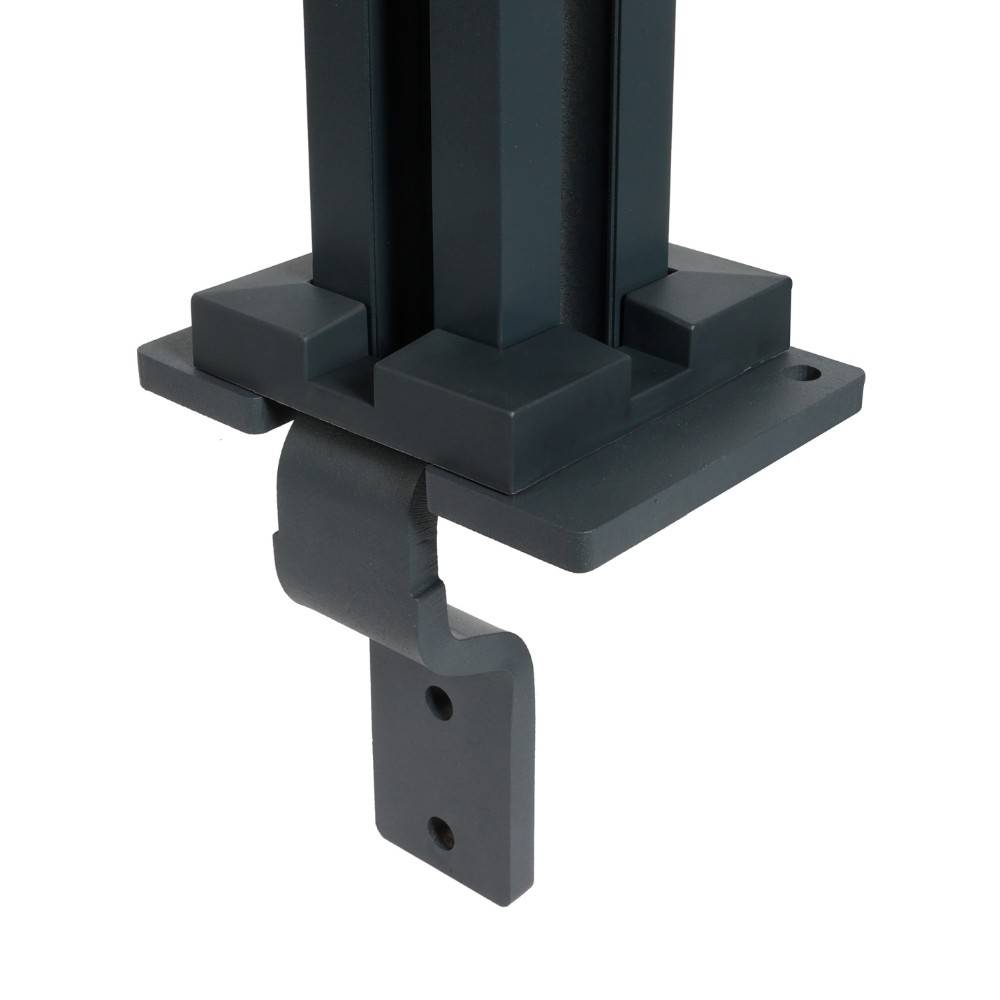 Decklinea - Support de Platine Fixation pour Muret - Clôture composite ou Aluminium - Imagen 3
