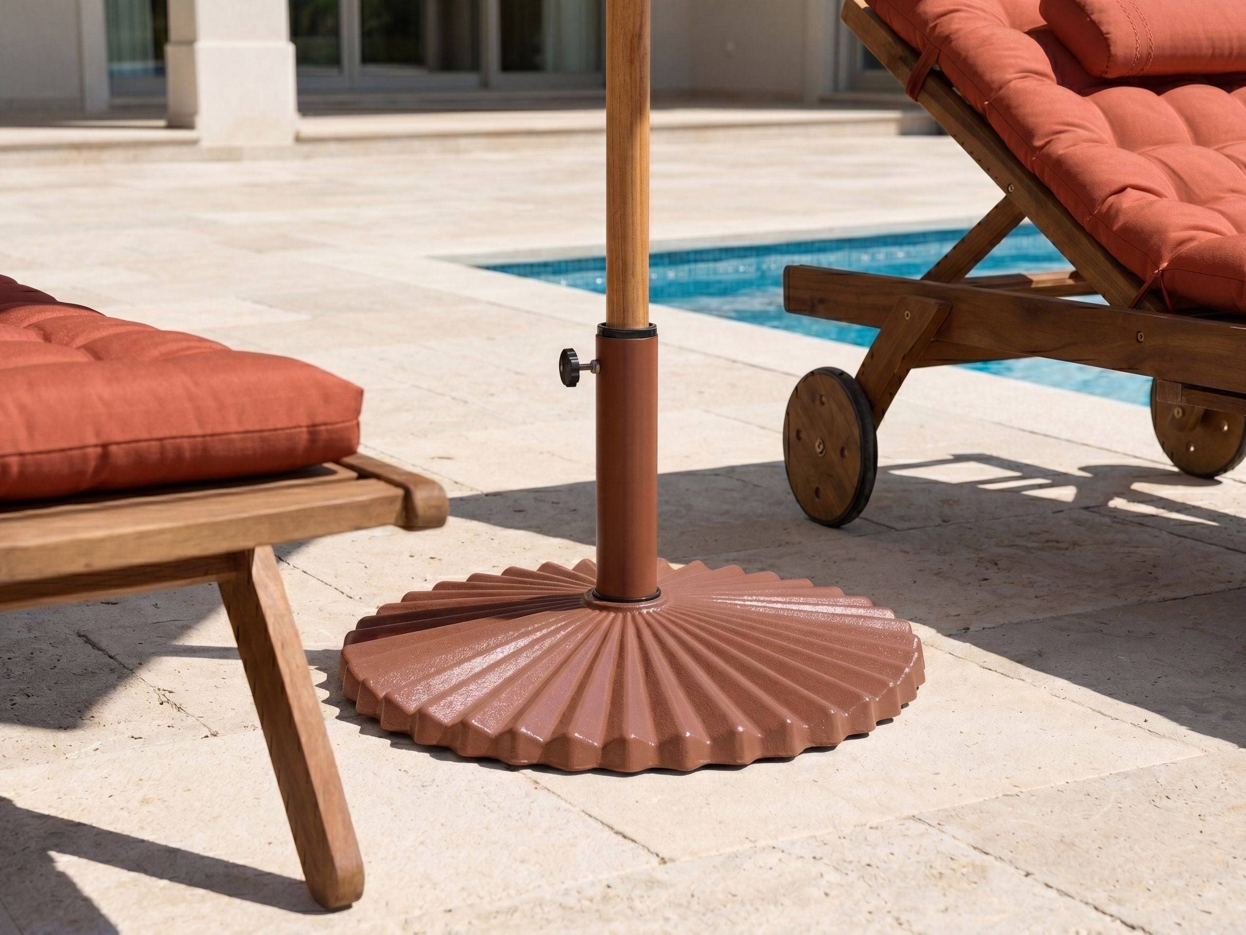 Beliani - Accessoires de parasol Acier Marron CAREZZA - 60x60x40- Beliani - Image 1