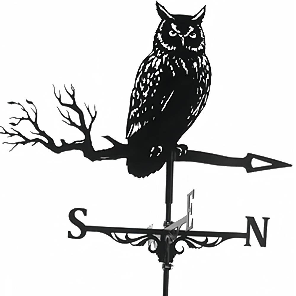 Girouette Design Hibou Métal Décorative pour Jardin Toit et Terrasse - Décoration de jardin- Living123 - Imagen 1