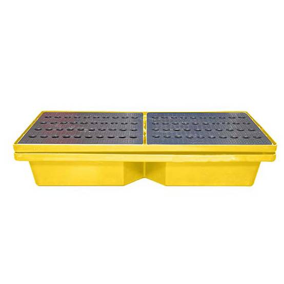 Bac de rétention 70l empilable avec caillebotis - plast'up rotomoulage - Image 2