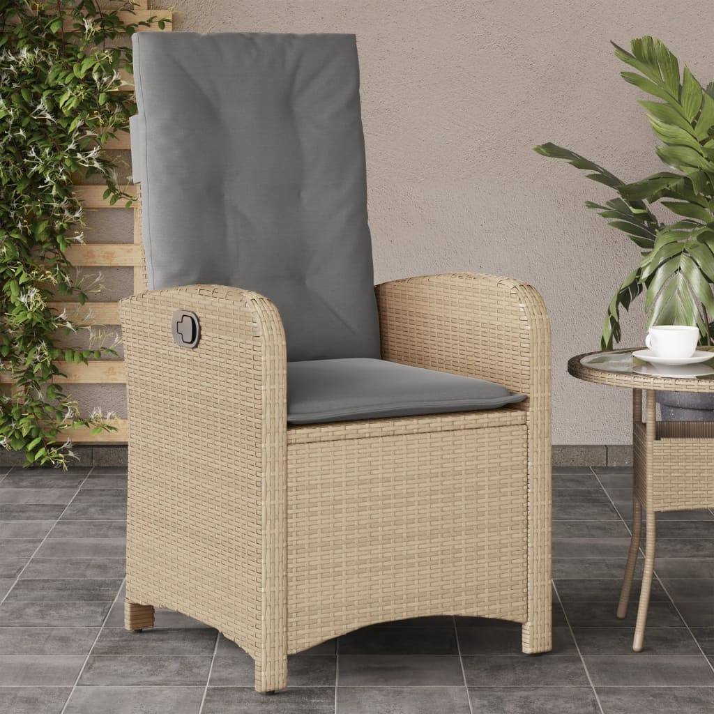 Prolenta Premium - Chaises de jardin rotin beige 57 x 58,5 x 93 cm - Prolenta premium p3131.5 - Image 3