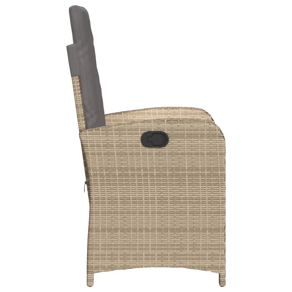 Prolenta Premium - Chaises de jardin rotin beige 57 x 58,5 x 93 cm - Prolenta premium p3131.5 - Image 6