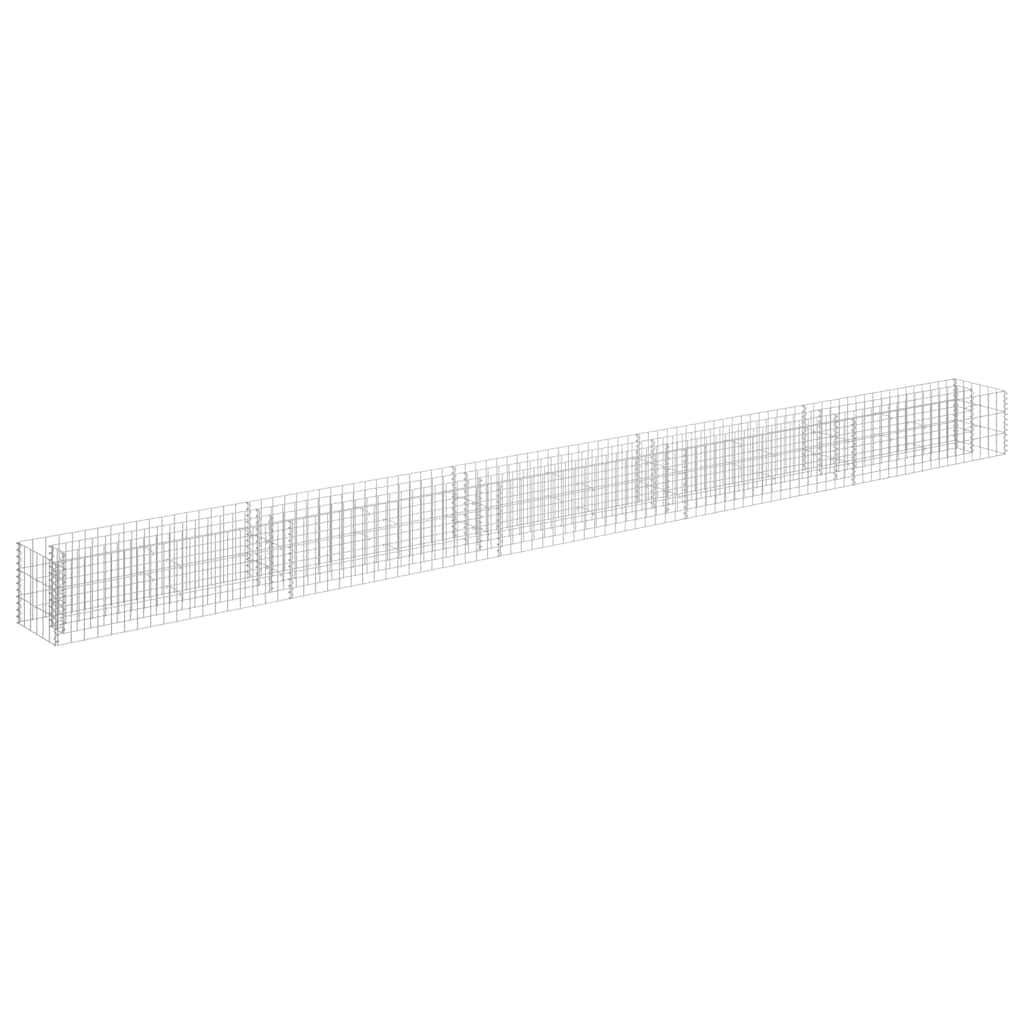 Vidaxl - Lit surélevé à gabion Acier galvanisé 450x30x30 cm vidaXL 145645 - Image 2
