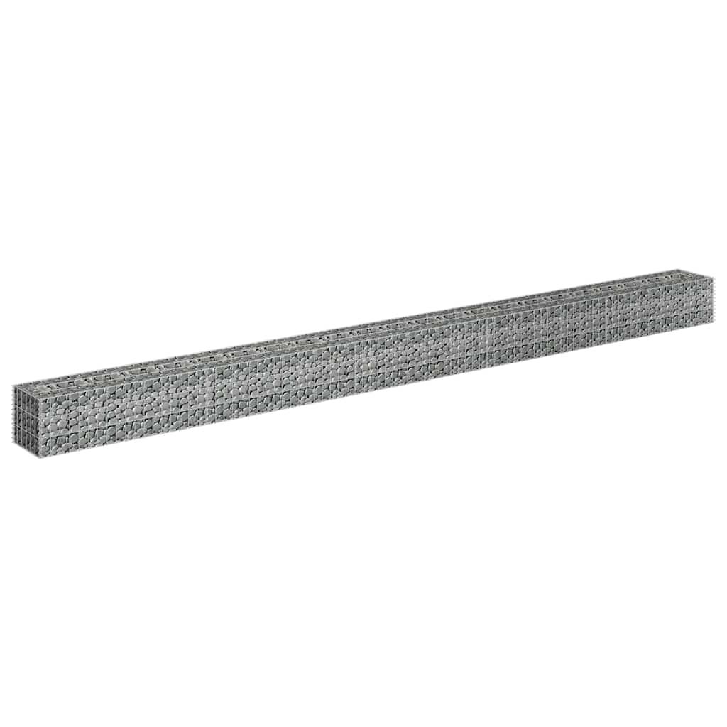 Vidaxl - Lit surélevé à gabion Acier galvanisé 450x30x30 cm vidaXL 145645 - Image 7