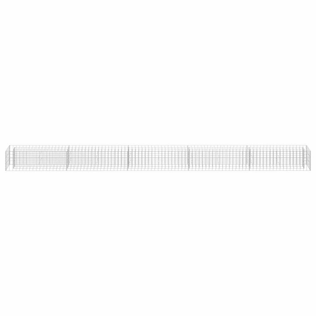 Vidaxl - Lit surélevé à gabion Acier galvanisé 450x30x30 cm vidaXL 145645 - Image 4