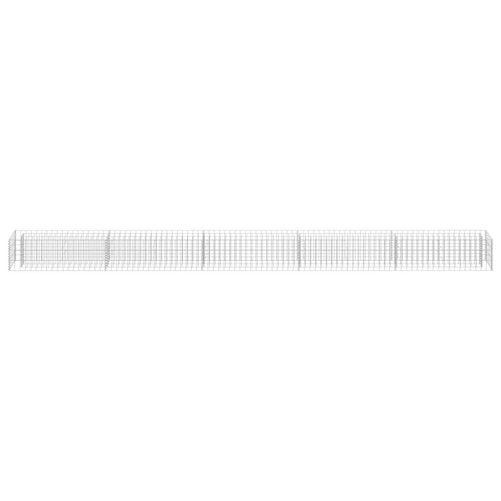 Vidaxl - Lit surélevé à gabion Acier galvanisé 450x30x30 cm vidaXL 145645 - Image 8