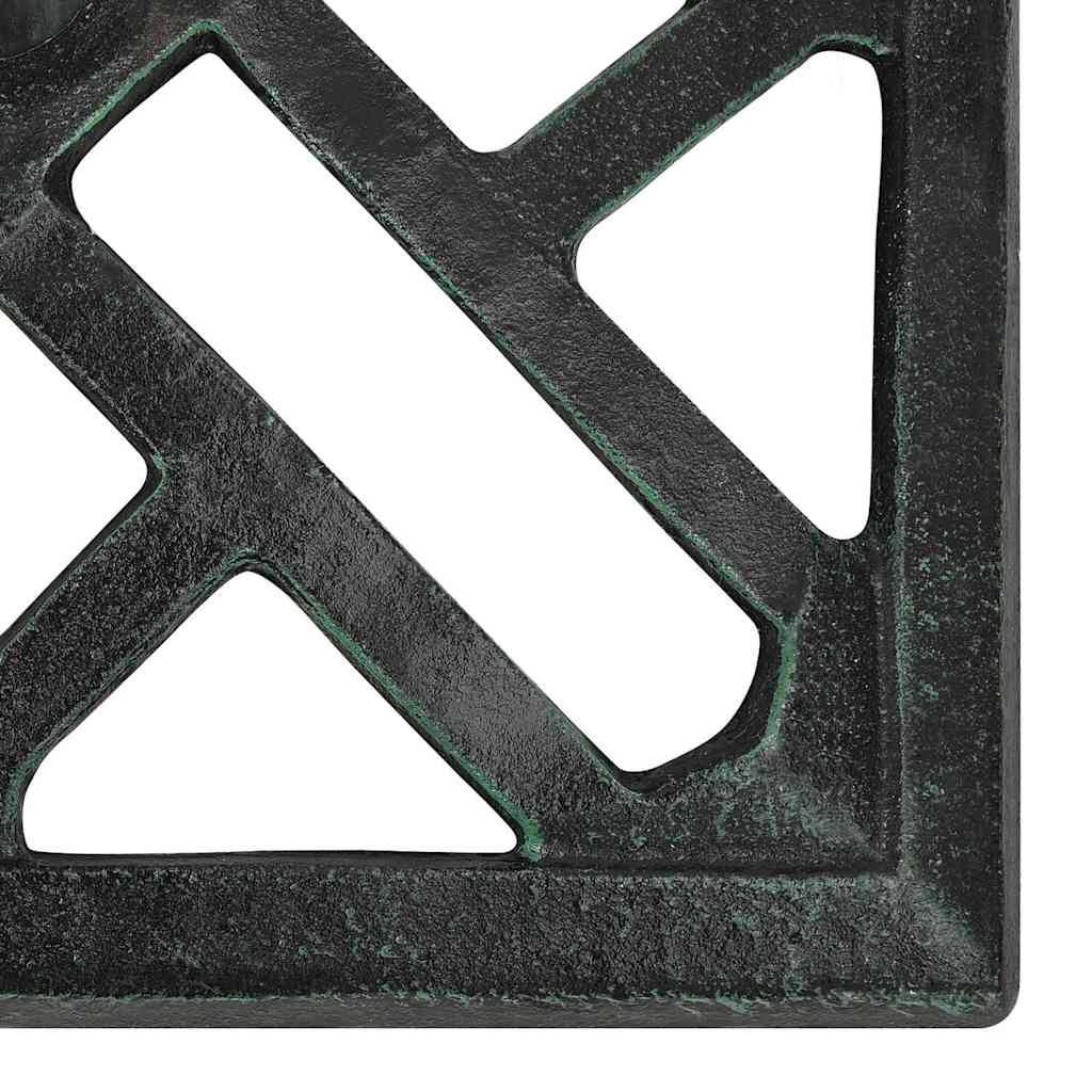 Vidaxl - Socle de parasol Vert 44x44x31 cm Fonte vidaXL 317760 - Image 5