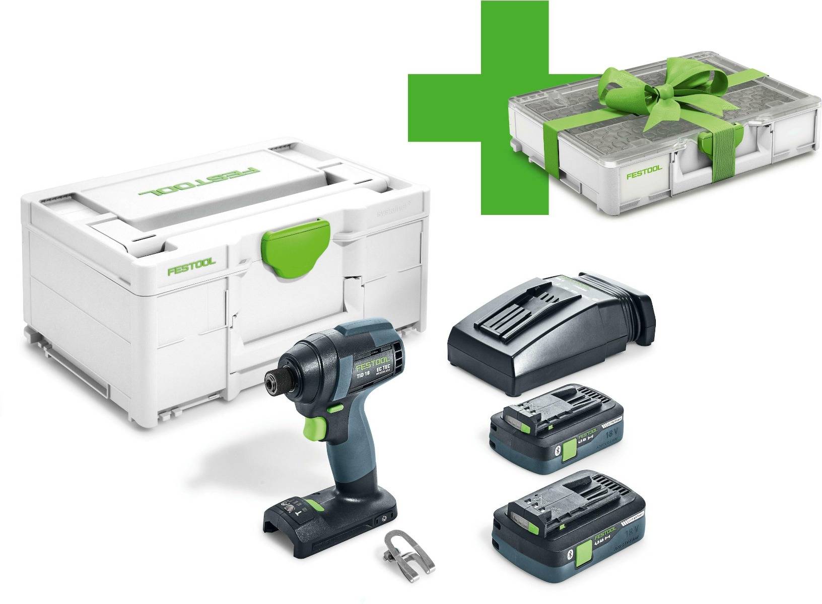 Visseuse à percussion sans fil TID 18 HPC 4,0 I-Plus Organizer Edition - FESTOOL - avec 2 batteries 18V 4.0 Ah + chargeur + Systainer - 577426 - Imagen 1