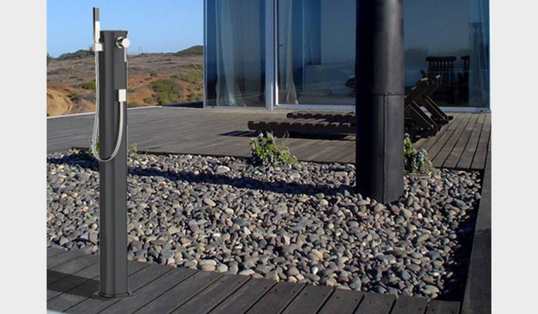 Douche solaire aluminium JOLLY GO JG140 INOX by ARKEMA DESIGN - Imagen 2