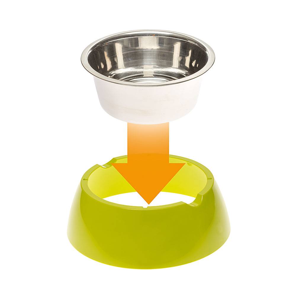 Ferplast - Ferplast Gamelle pour chien Gamelle pour chat Jolie - Gamelles pour chien en acier inoxydable pour l'eau et la nourriture avec support en plastique, - Imagen 5