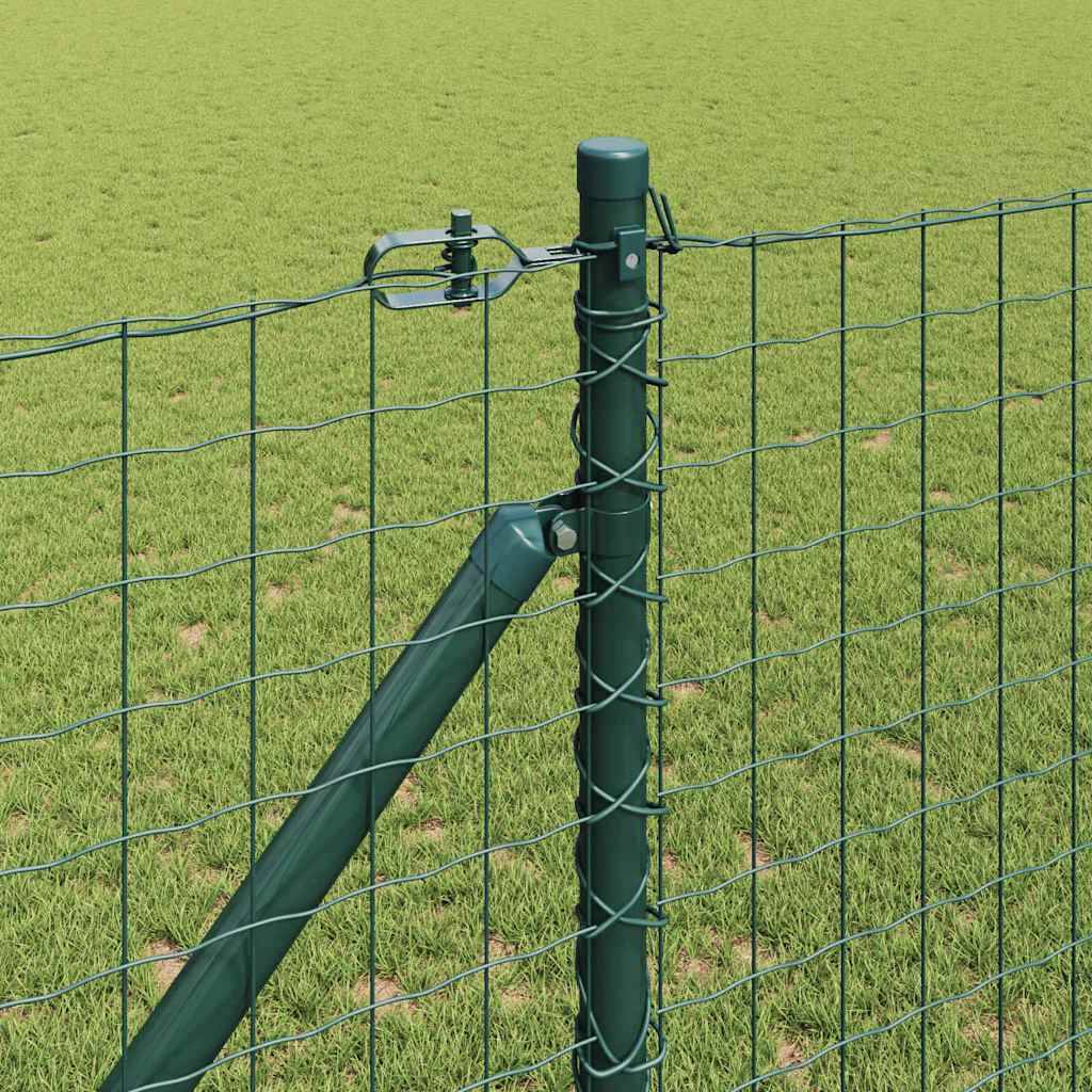 Poteau clôture acier galvanisé vert 160 x 3.2 cm, Poids :27.85kg - PANGIVO - Image 3